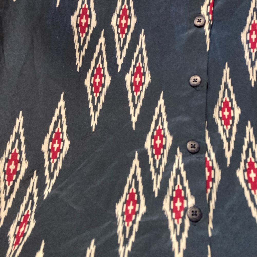 Tucker For Target Aztec Print Button Down Shirt D… - image 6